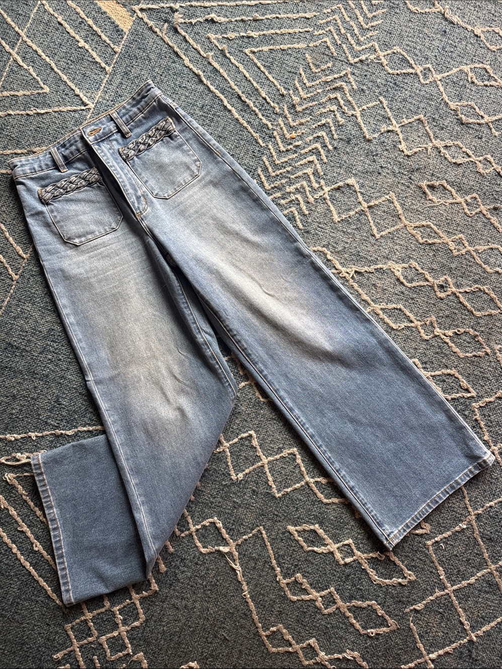 ROLLA'S Light Blue Women's High Rise Wide Leg Jeans